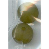 2 Acrylperlen 14mm oliv