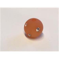 1 Polarisperle mit Stra&szlig; 10mm orange