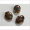 3 Millefiore-Perlen flach oval