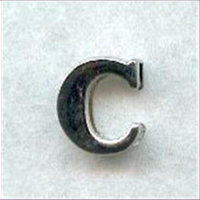 1 Metall-Buchstabe "C"