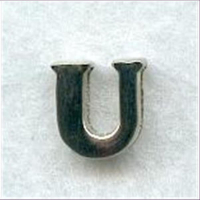 1 Metall-Buchstabe "U"