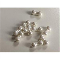 10 Wachs-Perlen Knochenperlen 5mm