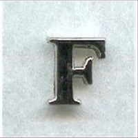 1 Metall-Buchstabe "F"