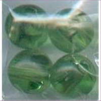 4 Acrylperlen 13mm grün