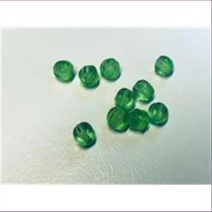 10  Glasperlen 5mm grün