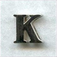 1 Metall-Buchstabe "K"