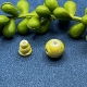 2 Acrylperlen Endperlen Cateye