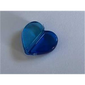 1 Acryl Herz Zweiton blau