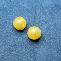2 Acrylperlen 16mm gelb