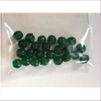 24 Glasperlen 4mm grün