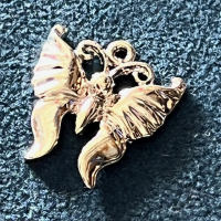1 Metallanhänger Schmetterling