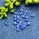 24 Glasperlen 4mm blau