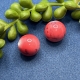 2 Acrylperlen 14mm rot