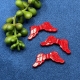 10 Acryl Flügelperle 30x10mm