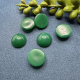 6 Mineral-Cabochon Capuchon grün