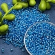 18gr.  Rocailles Silbereinzug azurblau 2,5mm