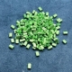 15gr.  Rocailles Rechteck grün