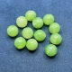 12 Acrylperlen gemustert 12mm grün