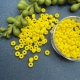 20gr.  Rocailles 4,5mm gelbmatt