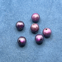 6 Acrylperlen 10mm lila