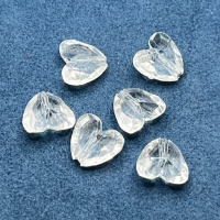 6 Acrylherzen Herzen cristall klar