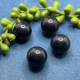 4 Acrylperlen 18mm schwarz