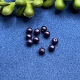 10 Kreppglasperlen 4mm lila