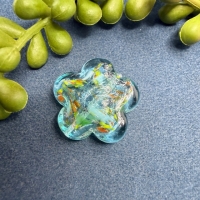 1 Glasperle Blumenform