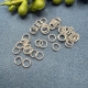 40 Spaltringe 5mm silberfarbig