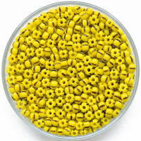 20gr.  Rocailles schwarz gelb 2,6mm