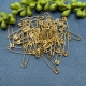 50 Sicherheitsnadeln 28mm goldfarbig