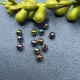 12 Regenbogen Perlen 4mm