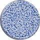20gr.  Rocailles weiß blau 2,6mm