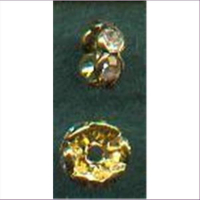1 Strass-Wellenrondell gold cristall