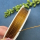 10m Schmuckdraht 0,45 goldbraun