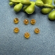 6 Glasschliffperlen