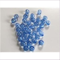 60 Acrylperlen blau 4mm
