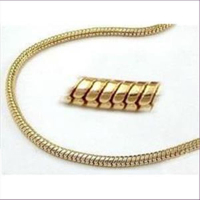 1 Halskette Schlangenkette gold