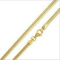 1 Halskette Schlangenkette gold