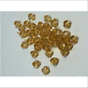 10 Acryl-Schliffperlen amber