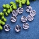 10 Acryl-Schliffperlen rosa