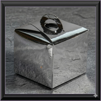 10 Faltboxen  65x65x60mm silber