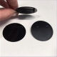 1 Broschierung Platte rund 42mm schwarz