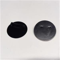 1 Broschierung Platte rund 29mm schwarz