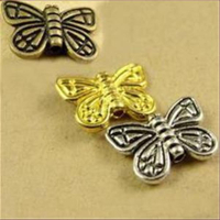 1 Metallperle Schmetterlling