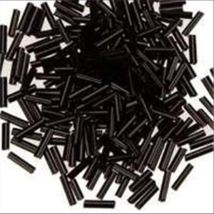20gr. Stiftperlen Glasstifte 15mm schwarz