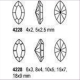 2 Similisteine Spitzoval 6x3mm