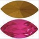 2 Similisteine Spitzoval 6x3mm