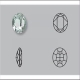 2 Similisteine oval 10x8mm jet schwarz