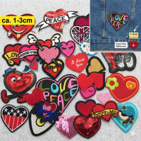 1 Aufnähmotiv  Herzen  Mix